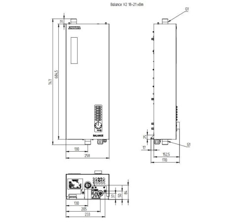 Котел электрический ZOTA Balance V2 21 кВт АZB3468421021