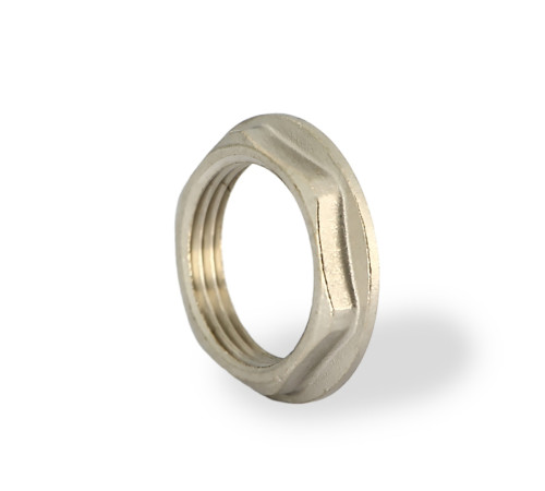 Контргайка с бортиком STOUT 3/4 никелированная 506338