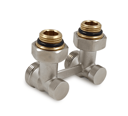 Угловой Н-образный клапан Primoclima Armature 3/4x1/2 никель PC3412HA