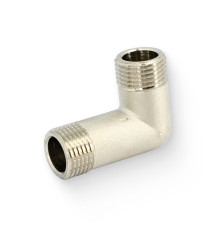 Угольник латунный STOUT 1/2 НН никелированный SFT-0016-000012