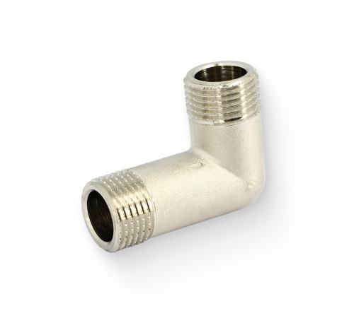 Угольник латунный STOUT 1/2 НН никелированный SFT-0016-000012