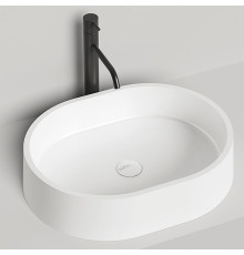 Раковина накладная Salini Gloria 56х44х12.5 см S-Stone белая матовая 1102211M