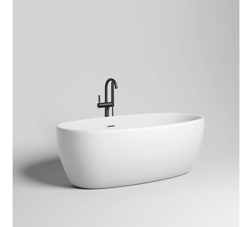 Ванна отдельностоящая Salini Luce 170х85х58 см S-Stone белый матовый 100121M