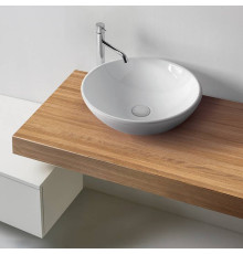 Раковина накладная Kerasan Ciotola 46х15 см без отверстия белый 430301