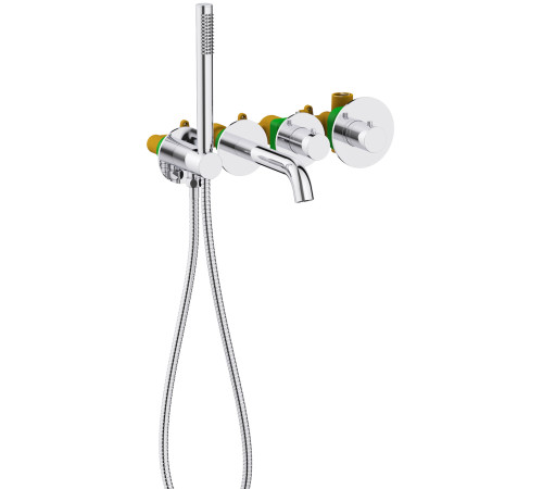 Термостат для ванны Timo Saona настенный на 4 отверстия комплект хром 2324/00YSM