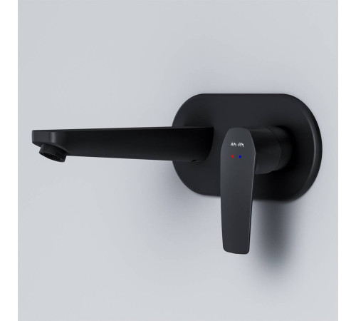 Смеситель для раковины встраиваемый AM.PM Gem матовый черный F90A72222