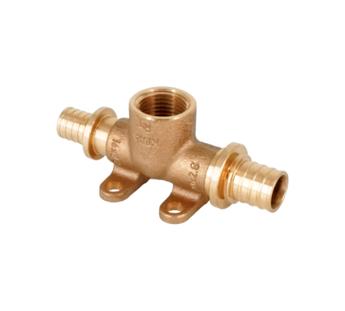 Тройник настенный REHAU RAUTITAN RX 20-Rp 1/2-16 с внутренней резьбой бронза 13660171001