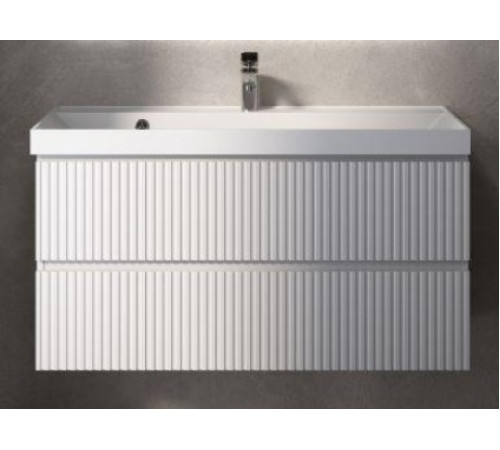 Тумба под раковину AquaMoon подвесная 100 см белый глянец AQM900110WH