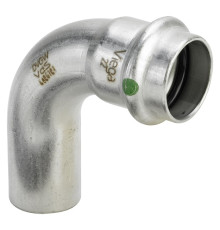 Угольник 90° Viega Sanpress Inox пресс-вставной нержавеющая сталь 18 мм 435714