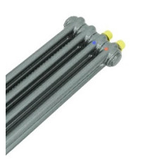 Радиатор стальной трубчатый Arbonia 2180 4 секции 1800x180 мм нижнее подключение № 69 Anthrazit metallic 2180/04№69ventilobenAME