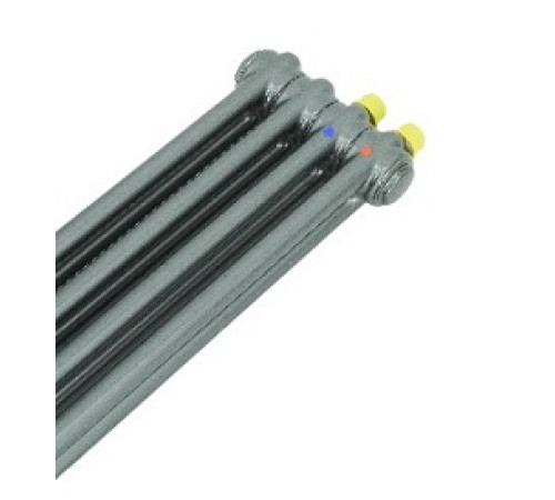 Радиатор стальной трубчатый Arbonia 2180 4 секции 1800x180 мм нижнее подключение № 69 Anthrazit metallic 2180/04№69ventilobenAME