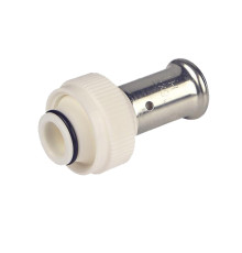 Пресс-фитинг Henco 19PKW 20х3/4 с накидной гайкой под евроконус белый 19PKW-2005