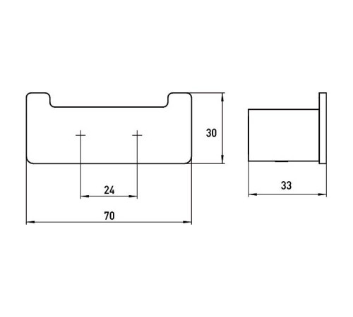 Крючок двойной emco Loft подвесной черный 0575 133 02