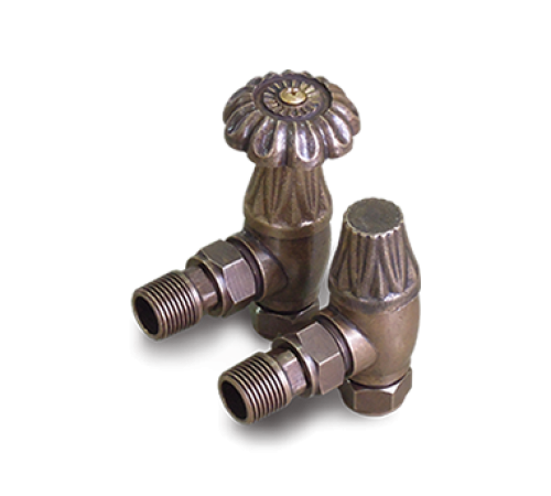 Комплект вентилей угловых EXEMET для чугунных радиаторов 1/2 BGL-1056