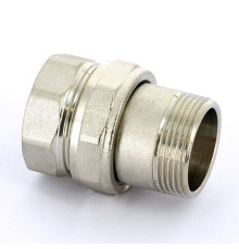 Разъемное соединение НВ Uni-Fitt прямое никелированное с плоской прокладкой 1 1/4 656N5000