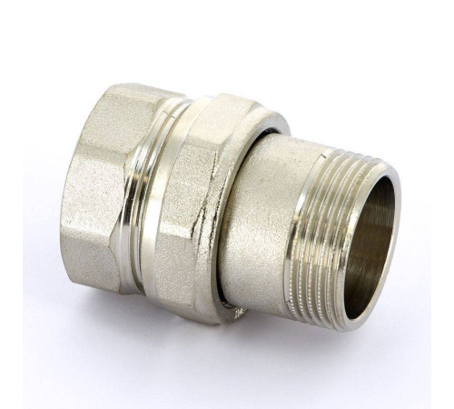 Разъемное соединение НВ Uni-Fitt прямое никелированное с плоской прокладкой 1 1/4 656N5000