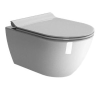 Унитаз подвесной безободковый GSI Pura Swirlflush 550x360 мм белый глянцевый 8815FR511