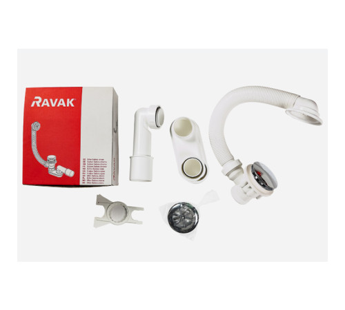 Слив-перелив для ванны Ravak удлиненный 80 см Click-Clack хром X01472