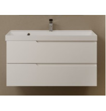 Тумба под умывальник подвесная TECE 100 см белый глянец AQM900310WH