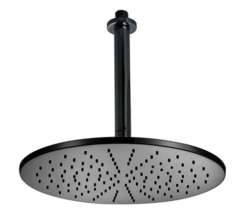 Верхний душ CISAL Shower D 300 мм с потолочным держателем 180 мм черный DS01370040