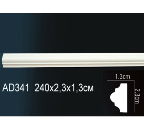 Молдинг Perfect AD341 полиуретановый 2000х25х12 мм AD341