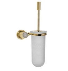 Ершик для туалета Boheme Royal Cristal подвесной золото черный кристалл 10933-G-B