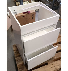 Тумба под умывальник Aquanet Forma 2 ящика белый FOR01052