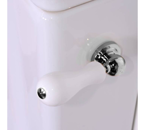 Унитаз-моноблок Kerasan Waldorf 68х40 см белый/хром 417901/411701/760390/756990