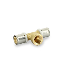 Тройник пресс Valtec 20х1/2х20 мм ВР 507879