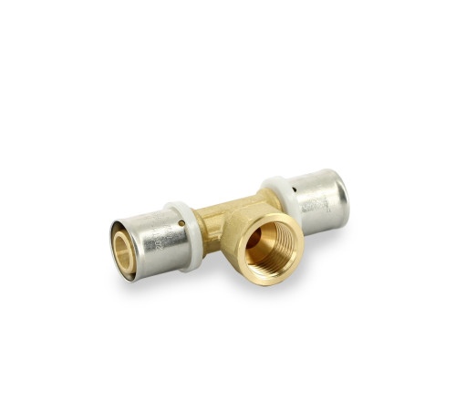 Тройник пресс Valtec 20х1/2х20 мм ВР 507879