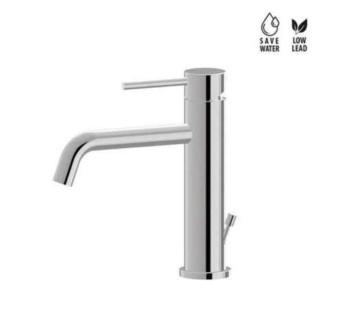 Смеситель для раковины Newform XT на 1 отверстие с донным клапаном излив 15 см хром 4201.21.018