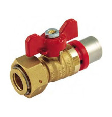 Кран шаровой пресс Tiemme 20х3/4 ВР бабочка 1680021