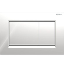 Клавиша смыва Geberit Sigma30 для двойного смыва квадратная хром/хром матовый 115.883.KH.1
