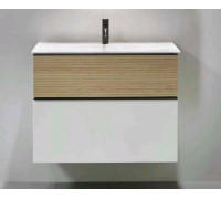 Тумба под раковину Burgbad Fiumo 1020х490х610 мм белый матовый/Cashmere oak SFXN102F3956FOT45G0200