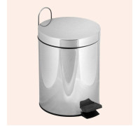 Ведро с педалью и крышкой Tivoli World TW Harmony 010 5 л напольное хром TWCV010-5cr