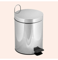 Ведро с педалью и крышкой Tivoli World TW Harmony 010 5 л напольное хром TWCV010-5cr
