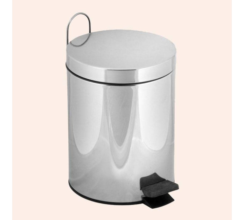 Ведро с педалью и крышкой Tivoli World TW Harmony 010 5 л напольное хром TWCV010-5cr