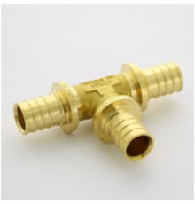 Тройник аксиальный STOUT 25 мм латунь SFA-0005-000025