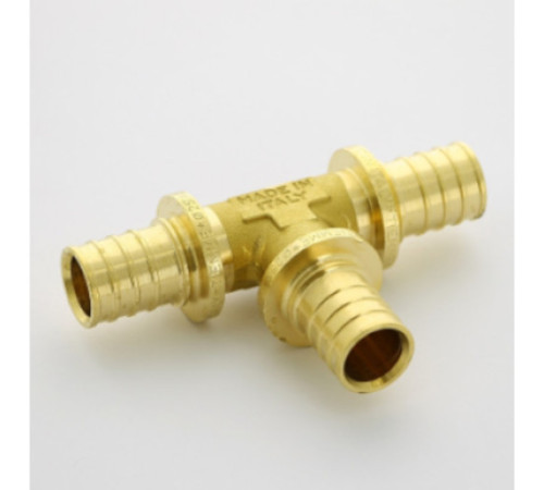 Тройник аксиальный STOUT 25 мм латунь SFA-0005-000025