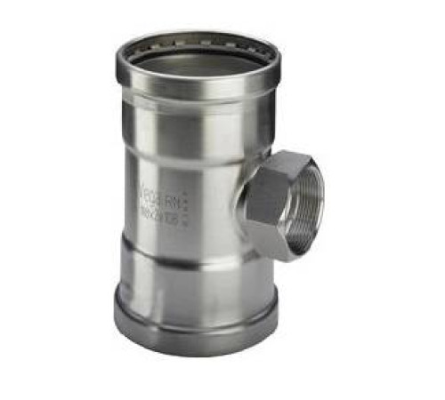 Тройник Viega Sanpress Inox XL 76.1 x 3/4 x 76.1 мм с внутренней резьбой нержавеющая сталь 482862