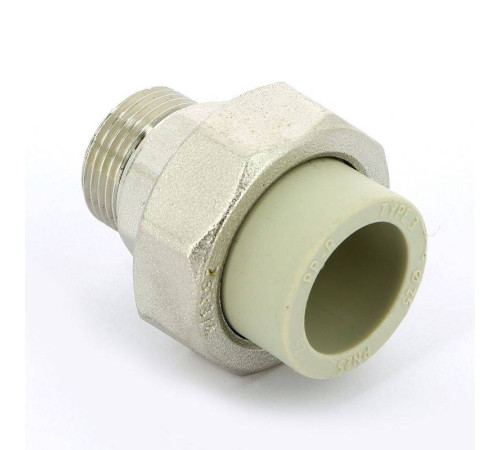 Муфта полипропиленовая FV-Plast разъемная с наружной резьбой 25x3/4 237025