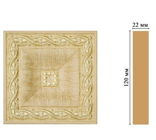 Вставка декоративная Decomaster D208-5 120x120x22 мм D208-5