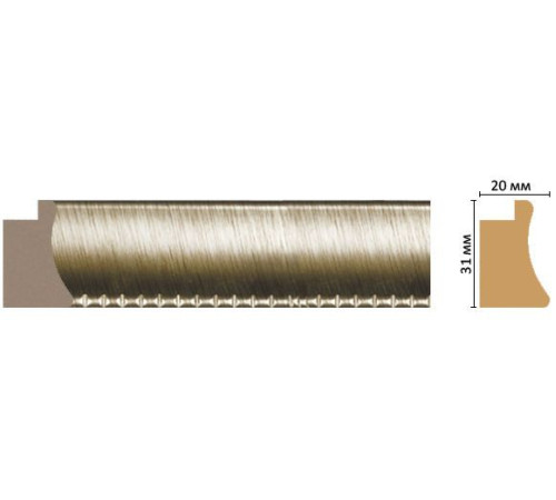 Багет из полистирола DECOMASTER FM7-3 31х20х2850 мм FM7-3