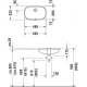 Раковина встраиваемая снизу Duravit D-Code 525х320х175 мм без отверстия белая 0338490000