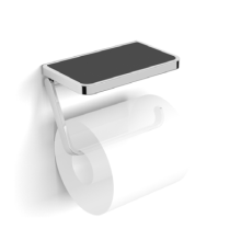 Бумагодержатель с полочкой Splendy Inspiration S хром IS4063SVCR