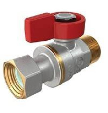 Кран шаровой Giacomini R254P 3/4 НР х 3/4 накидная гайка прямой R254PX014