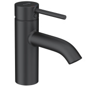 Смеситель для раковины Kludi Bozz 75 мм с донным клапаном Push-Open черный матовый 382663976