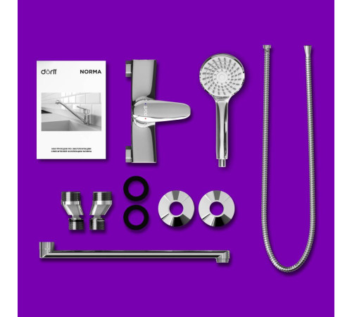 Смеситель для ванны и душа с душевым гарнитуром DORFF Ultra D5095000