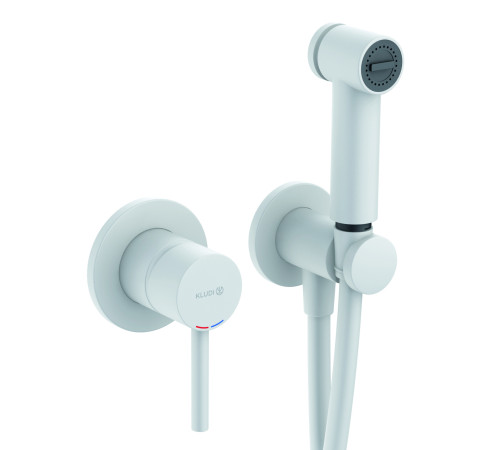 Готовый комплект гигиенического душа Kludi Bozz белый матовый 389985376