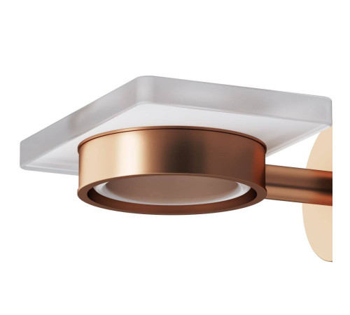 Мыльница стеклянная с настенным держателем AM.PM X-Joy розовое золото A85A34244